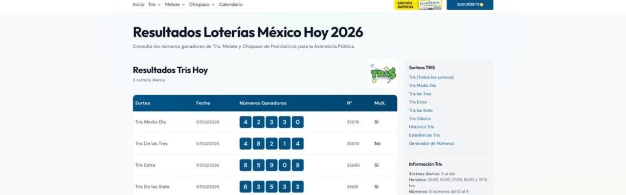 Captura de ResultadosLoterías